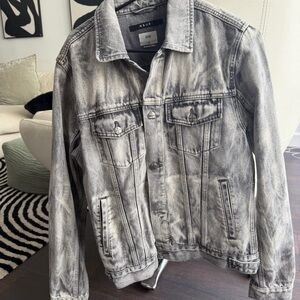 Ksubi Men's Washed Black and Gray Denim Jacket